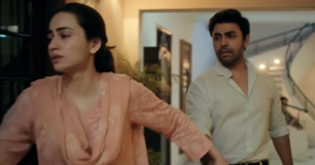 Ansa confronting Anas in Bas Tera Saath Ho latest episode before kicking him out of the house