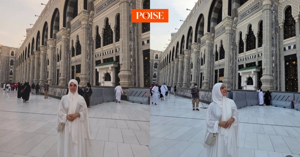 Kiran Khan performing her first Umrah in Makkah around the time of her Nikah