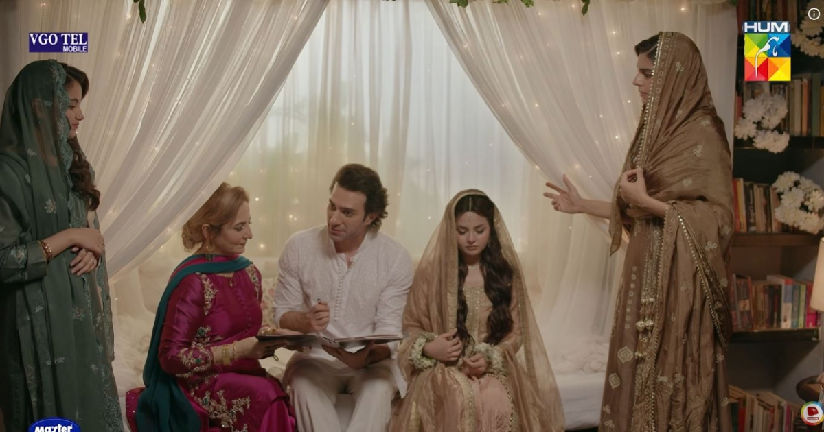 Diya and Shehryar at their wedding in the drama