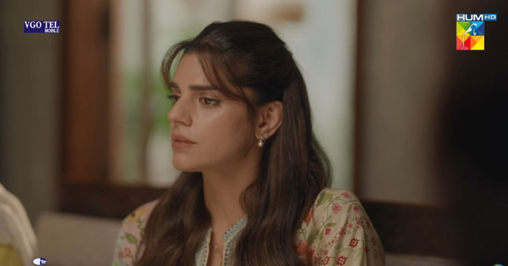 Sara in a close up scene from the drama