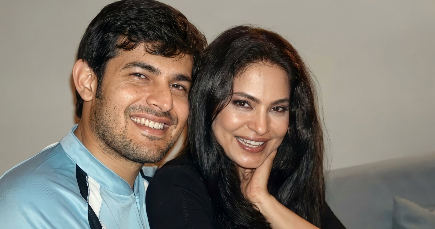 Babrik Shah and Veena Malik together during their showbiz years
