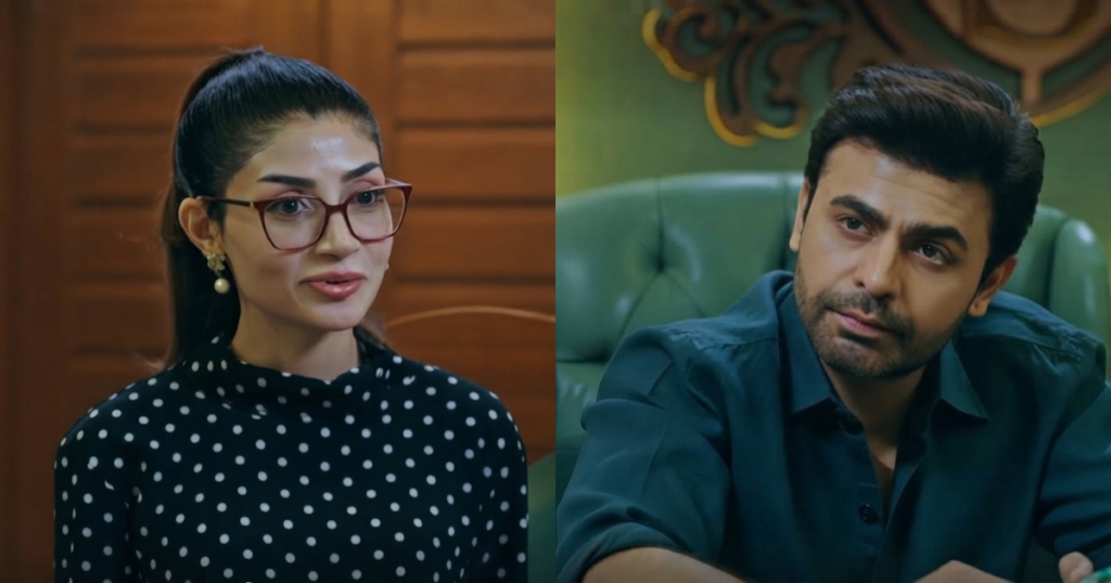 Shehreen apologizing to Anas in Bas Tera Saath Ho last episode