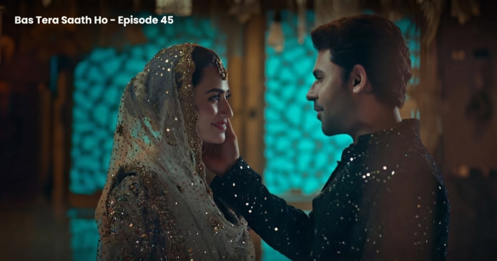 Anas and Ansa's Walima celebration in Bas Tera Saath Ho last episode