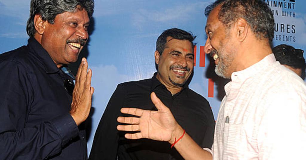 Nana Patekar with Kapil Dev